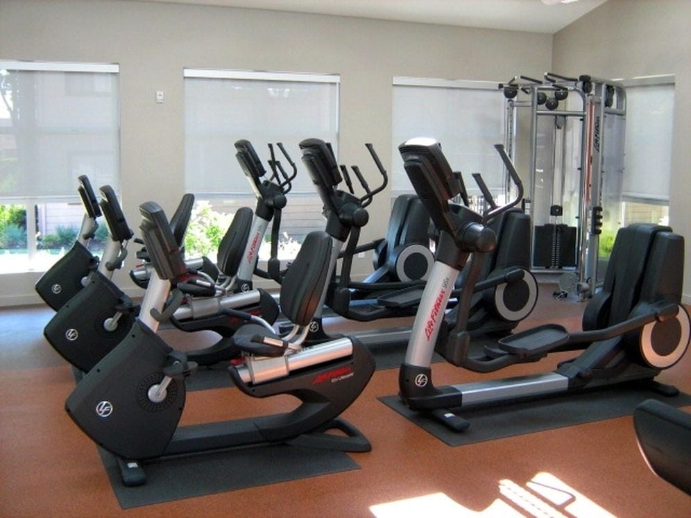 Fitness center with cardio and strength equipment