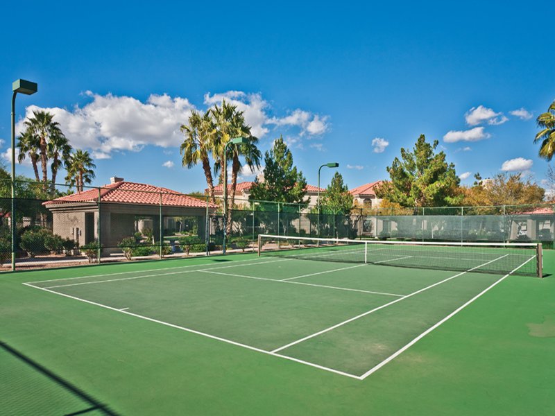 Get a game of tennis together with friends