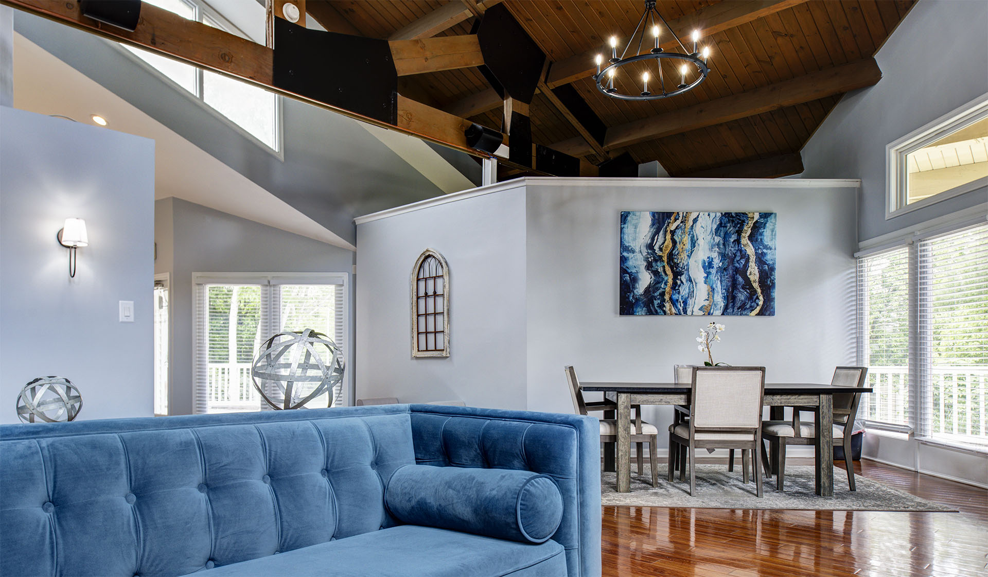 Enjoy our leasing center complete with stylish decor