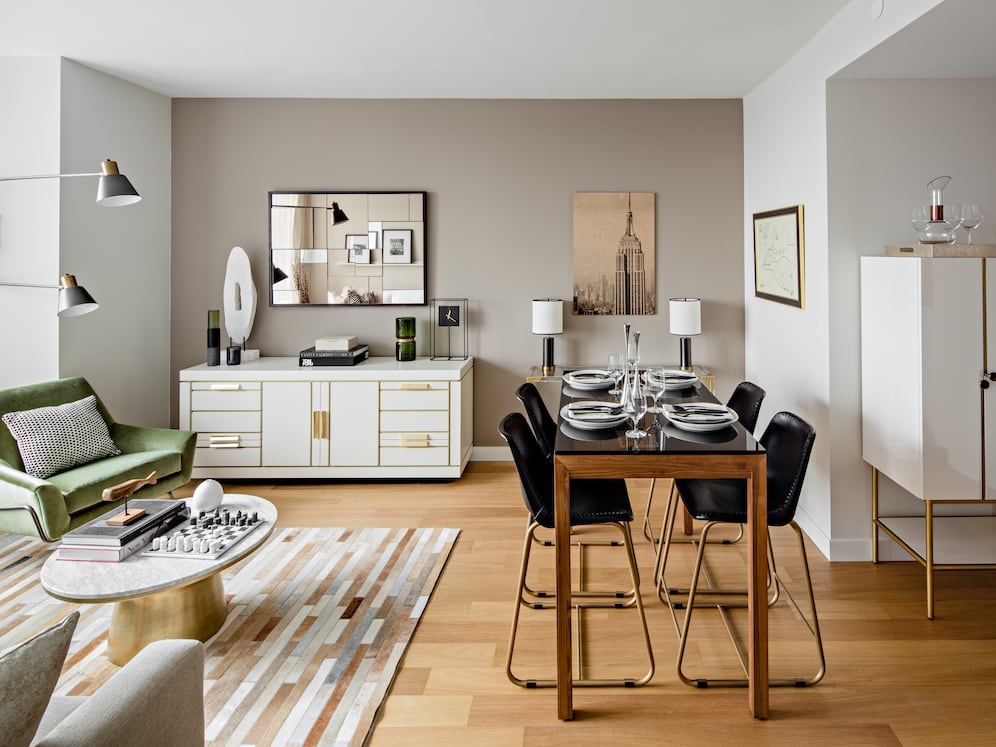 Living and dining area