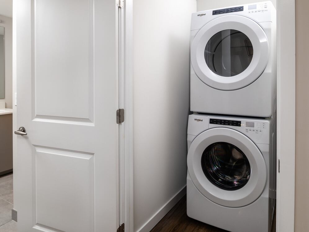 Upgrade Collection I One-bedroom apartment with stacked washer/dryer
