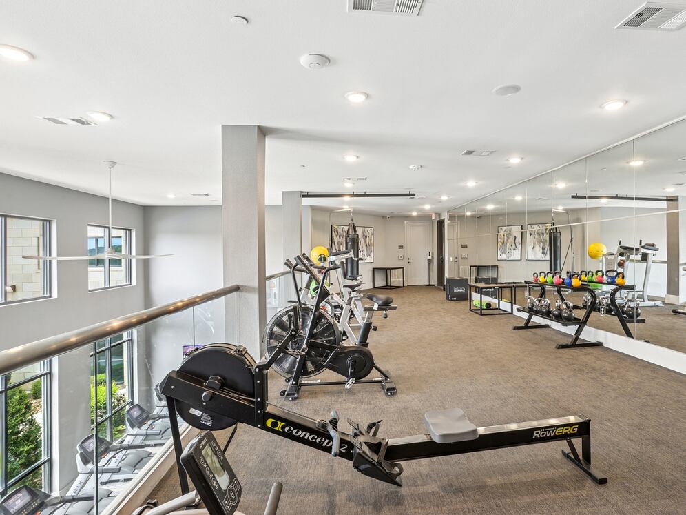 State-of-the-art fitness center with strength and cardio equipment