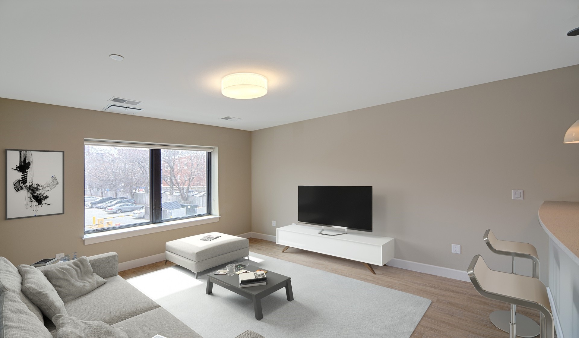 Living rooms provide plenty of natural light