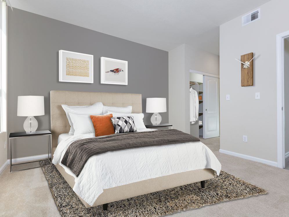 Upgraded Apartment Home Master Bedroom