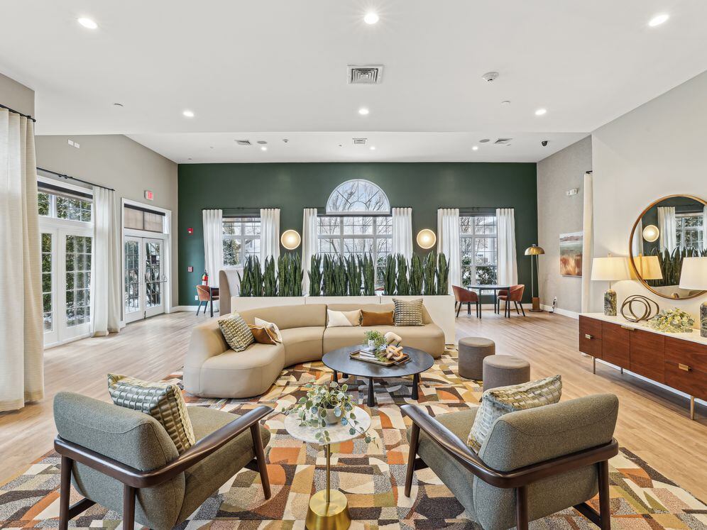 Resident lounge with seating area