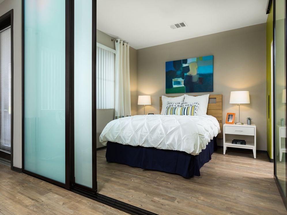 Phase II Urban Bedroom with Barn Style Sliding Door