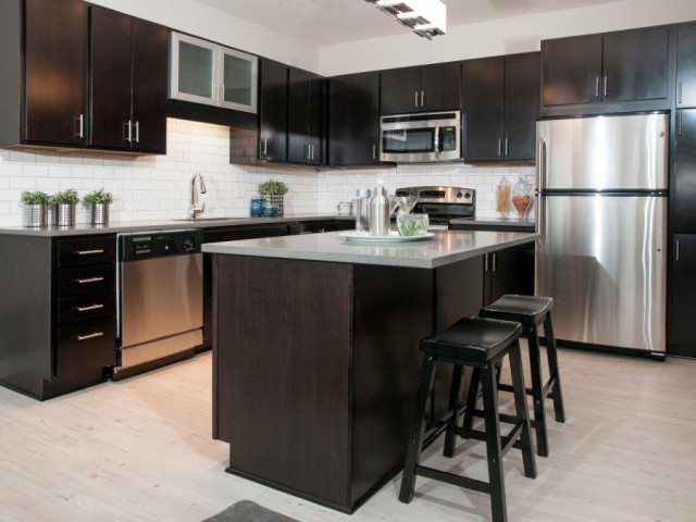 Kitchen with Gray Quartz