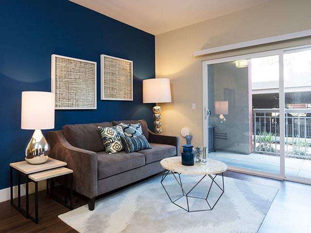 Classic Package III living room with hard surface flooring