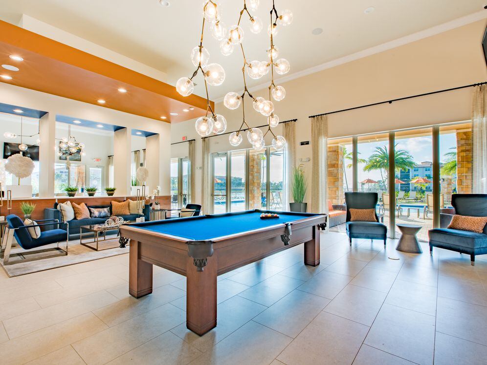 Resident lounge with billiards