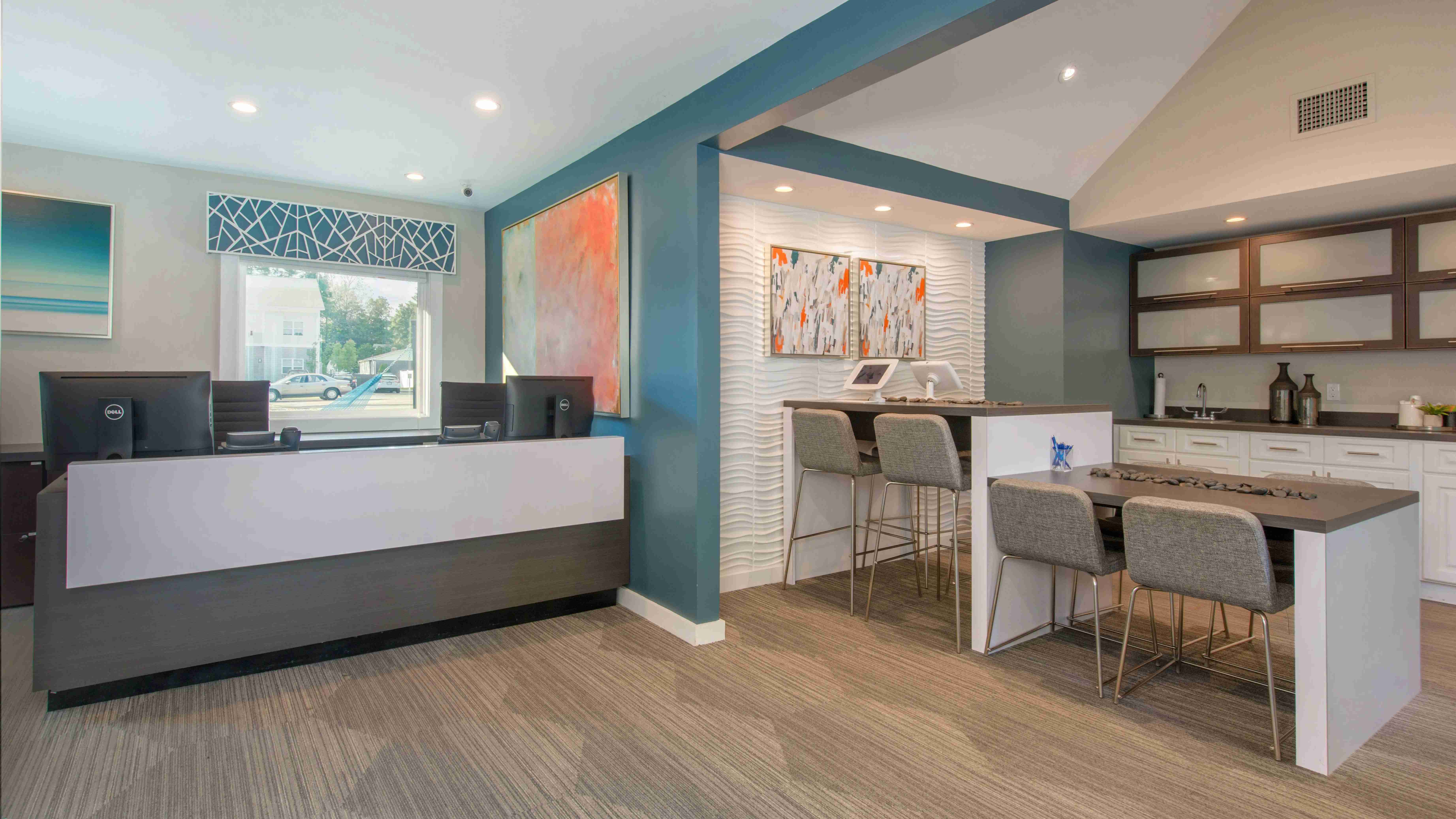 Our vibrant leasing office is your first stop on the journey to your dream apartment. Our friendly, welcoming staff makes it all feel like a fun adventure!