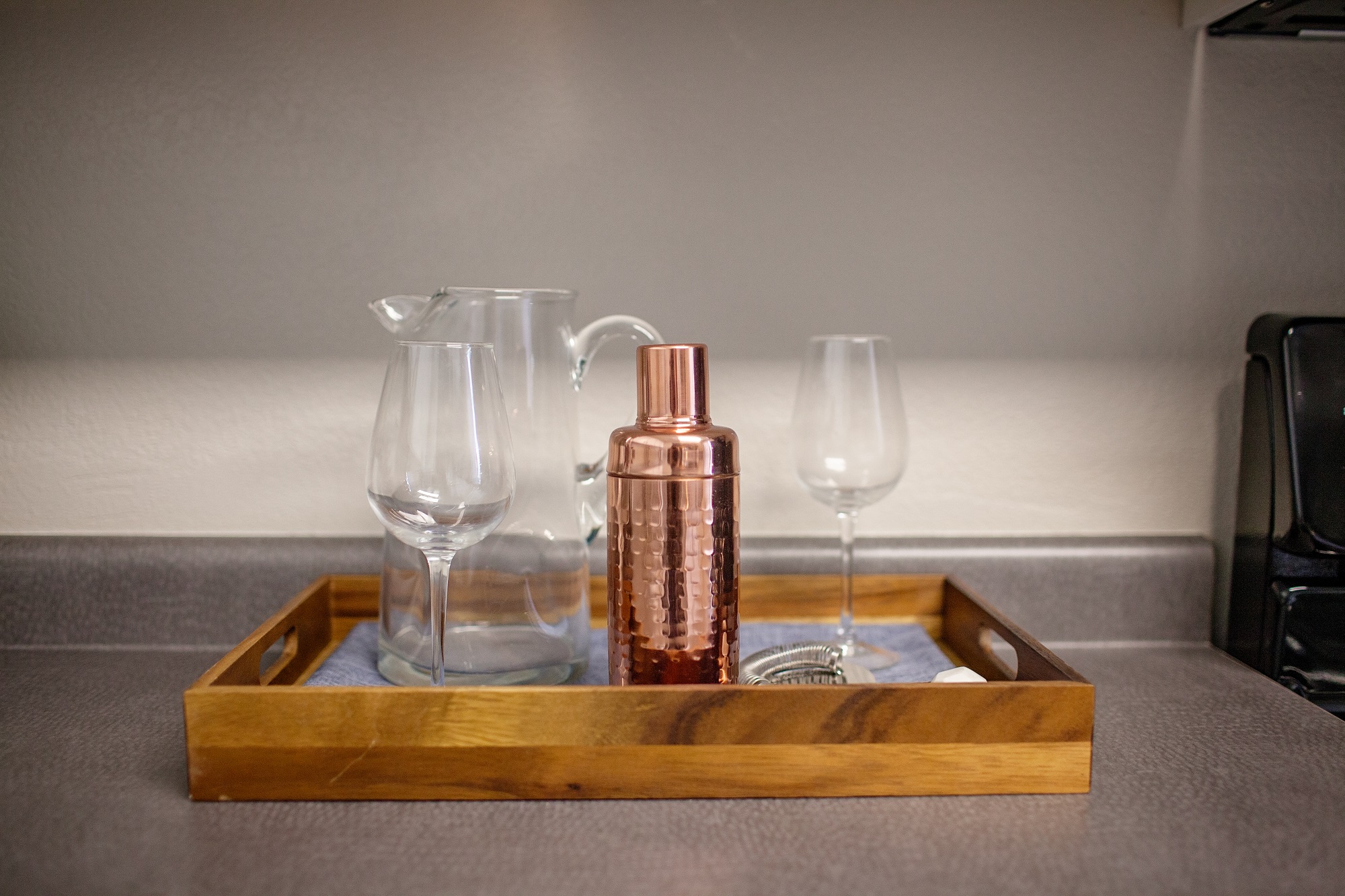 West Valley City, UT Enclave at Redwood apartments kitchen decor wine