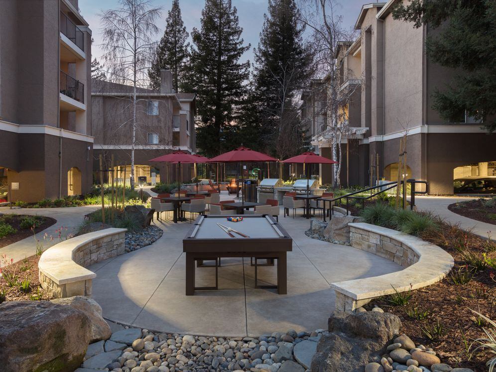 Ridge II Outdoor Seating Area Barbecue Grills and Billiards