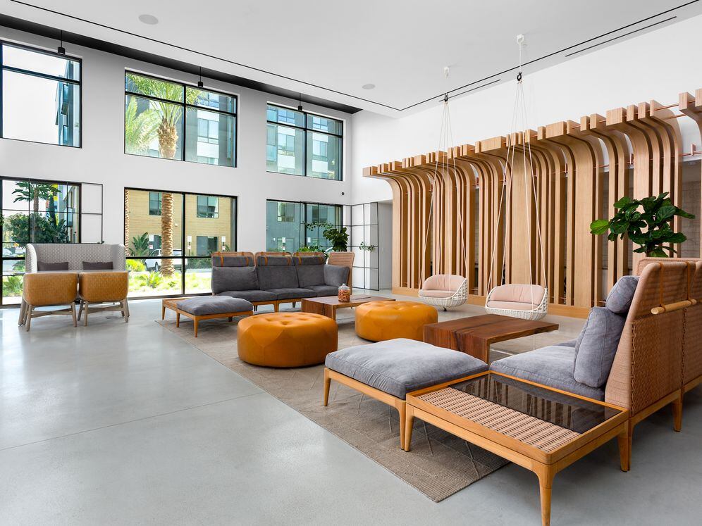 Building A lobby area