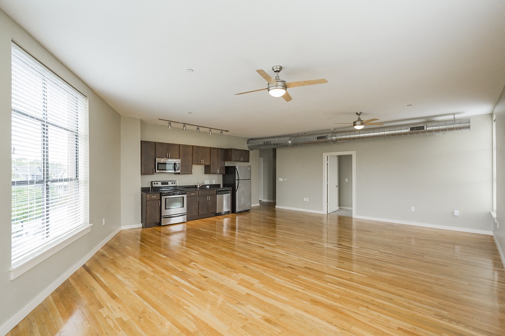 Spacious Kitchen and Living Area