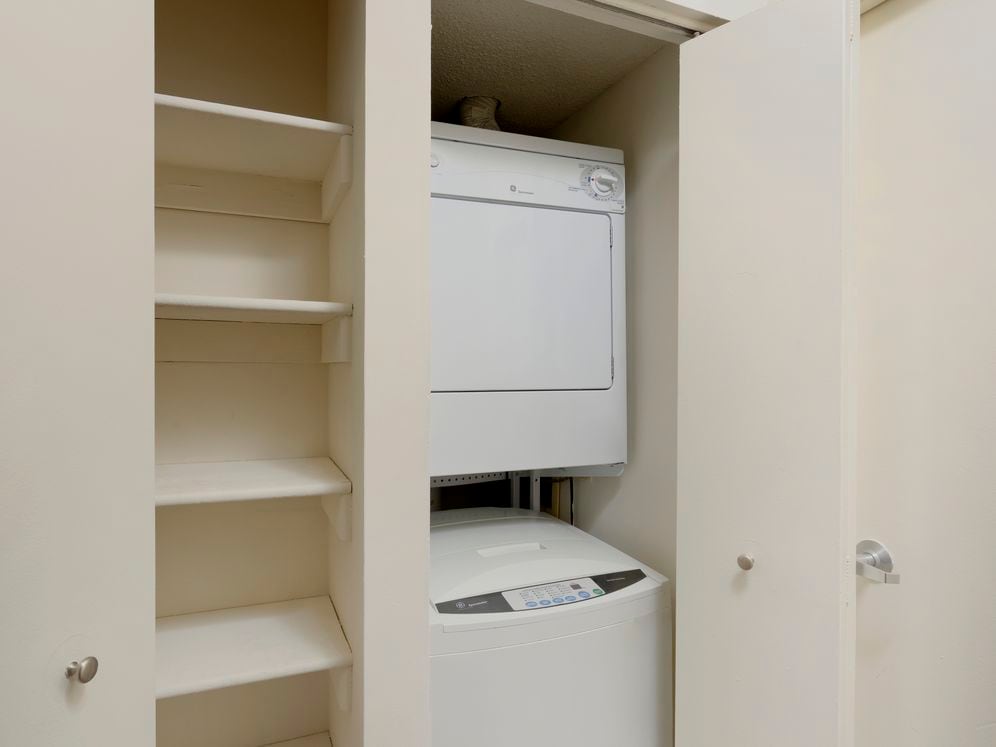 In-unit washer and dryer