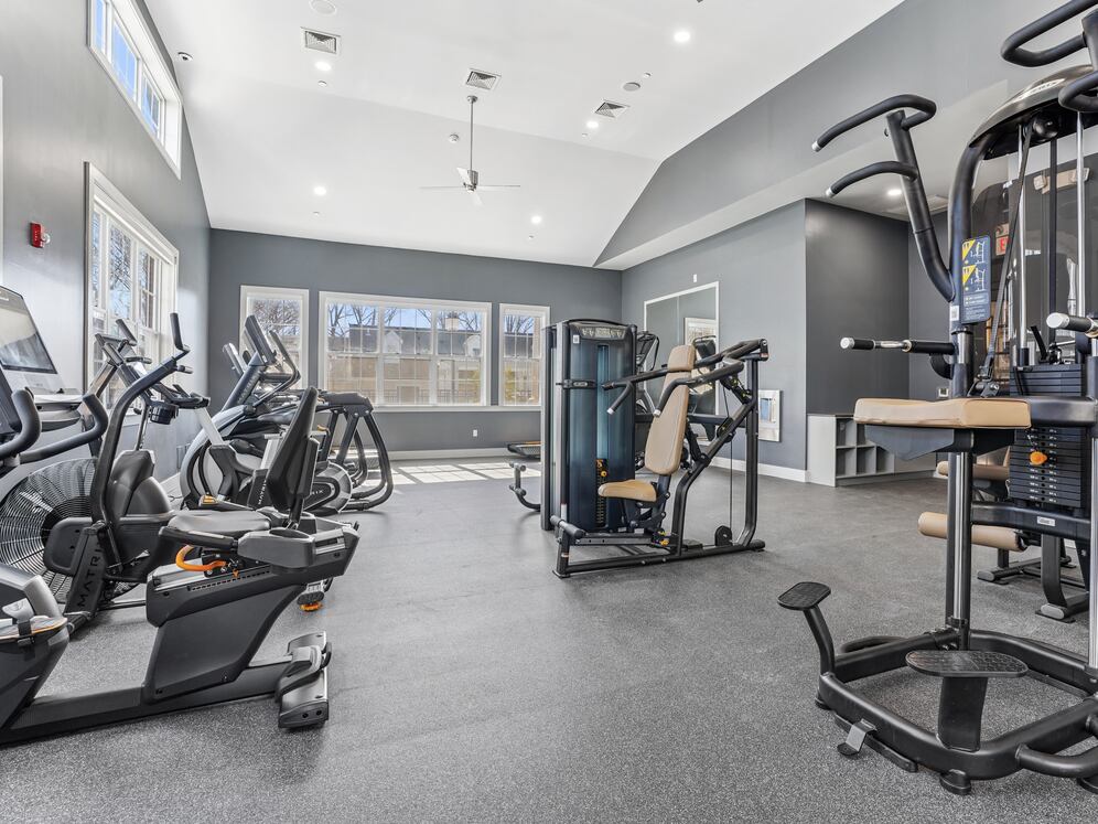 State-of-the-art fitness center with cardio and strength equipment