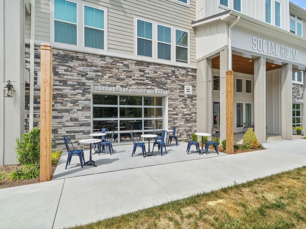 Outdoor picnic area