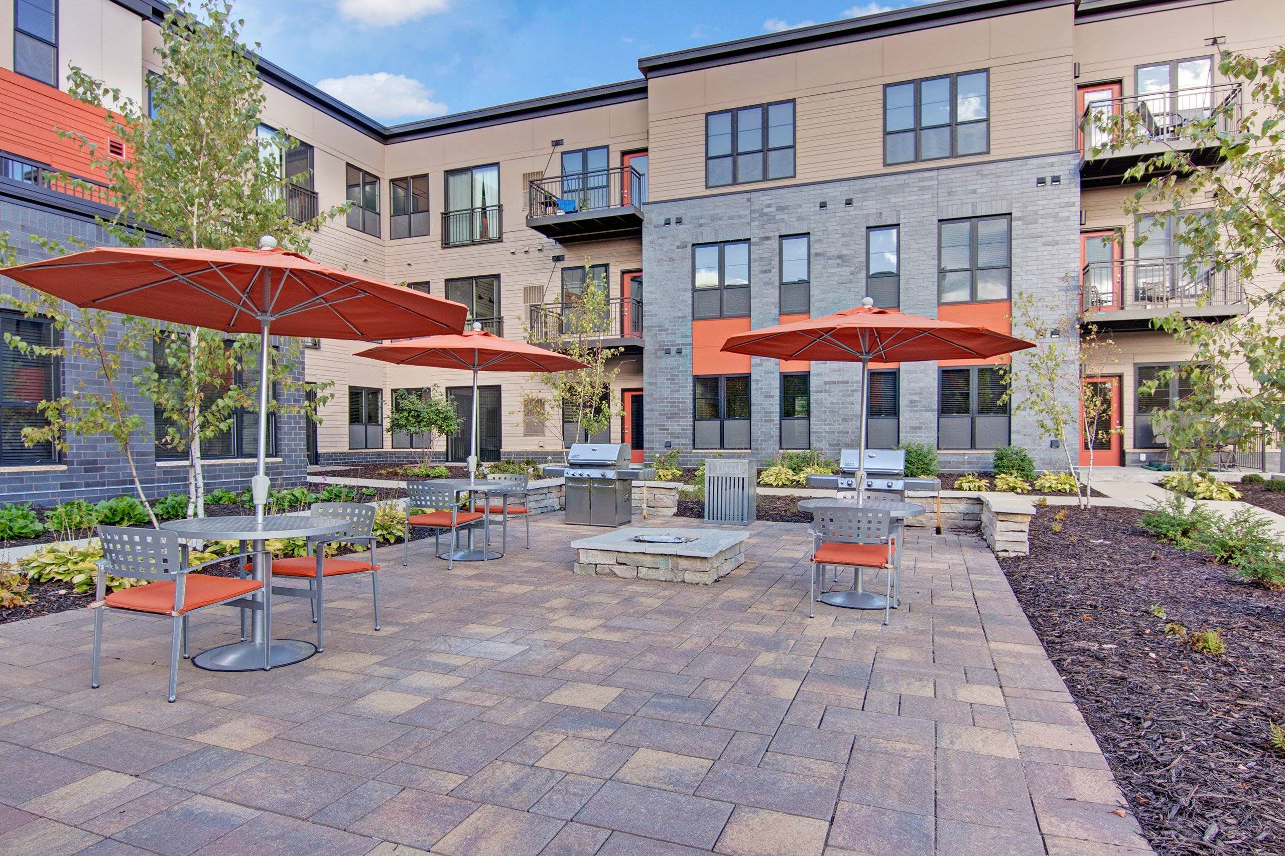 Siena Outdoor Area with Fireplace