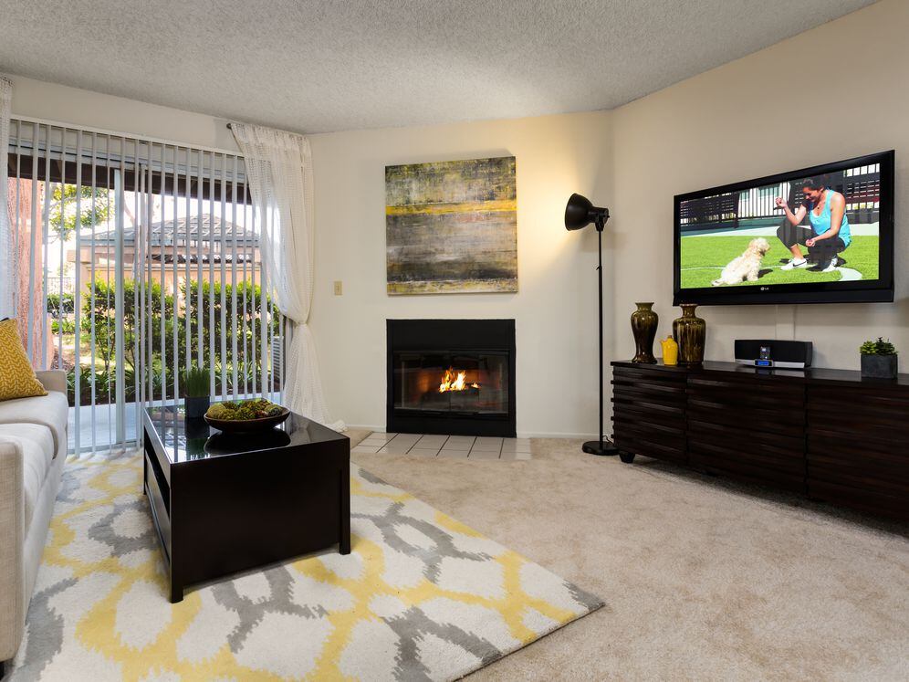 Classic Package living room with carpet