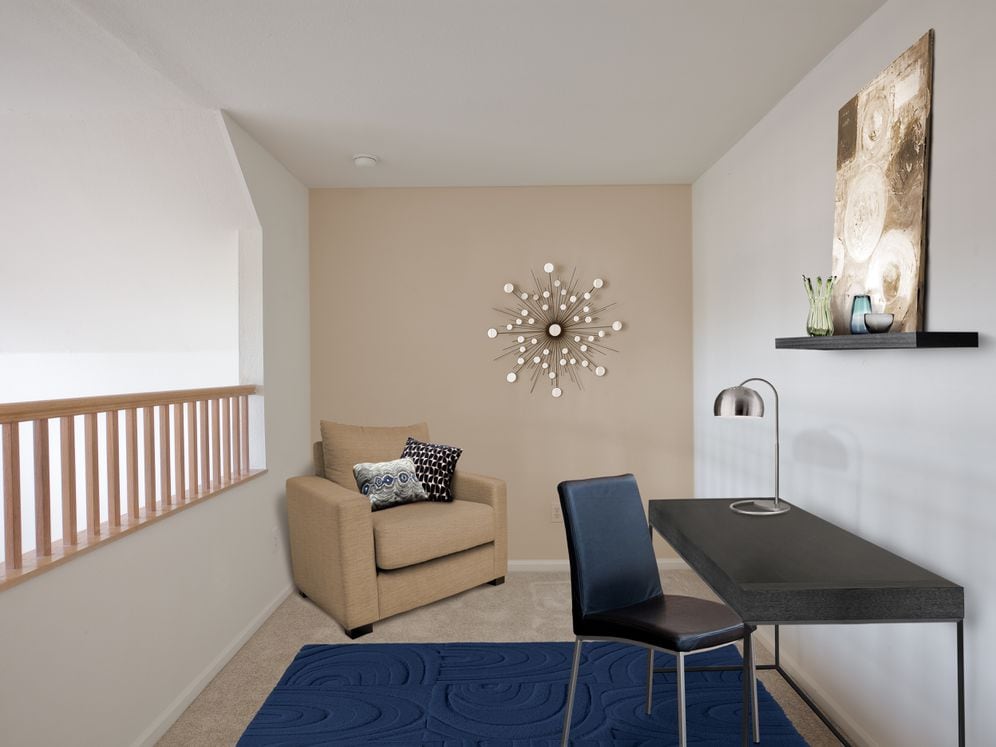 Loft with carpet (in select homes)