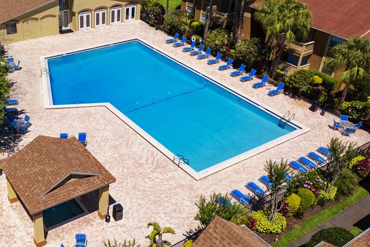 Gas Grill in Pool Area for Resident Use