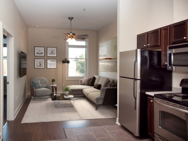 Open Concept Living & Kitchen Areas
