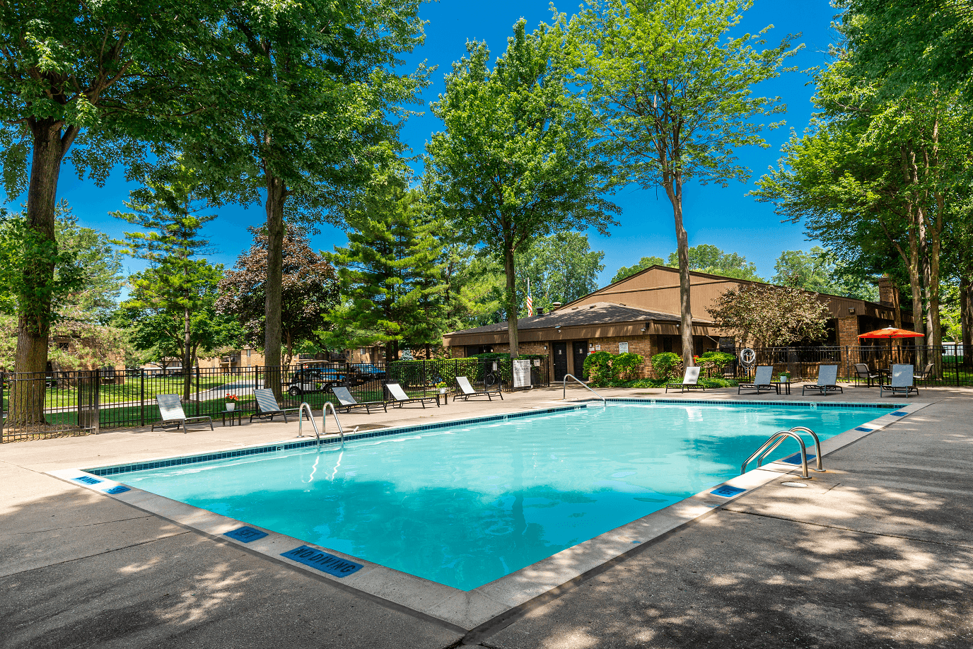 Sparkling Swimming Pool at Eastwood Village Apartments in Clinton Township, MI
