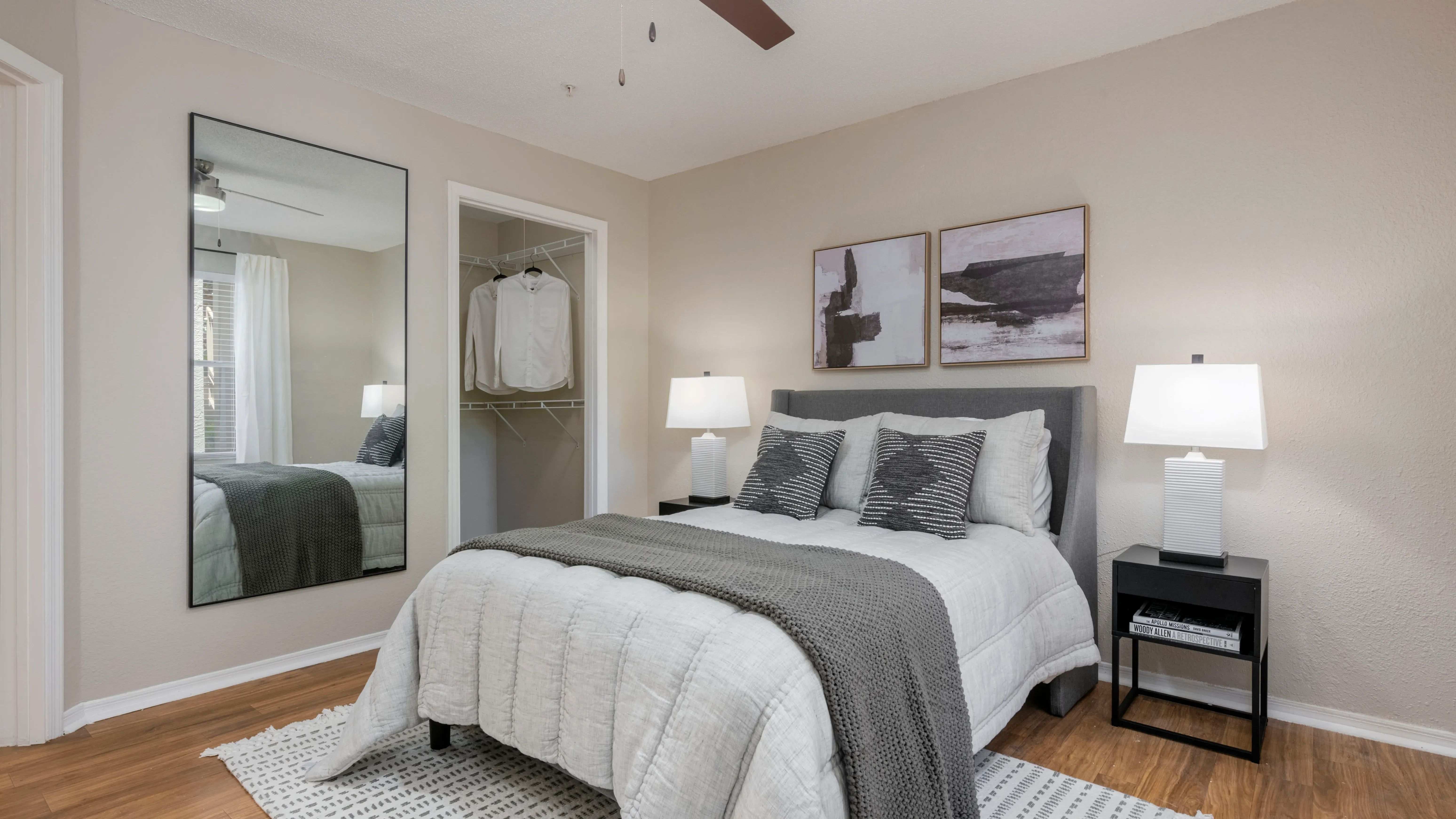 Enjoy large bedrooms with walk-in closets and en suite bathroom.