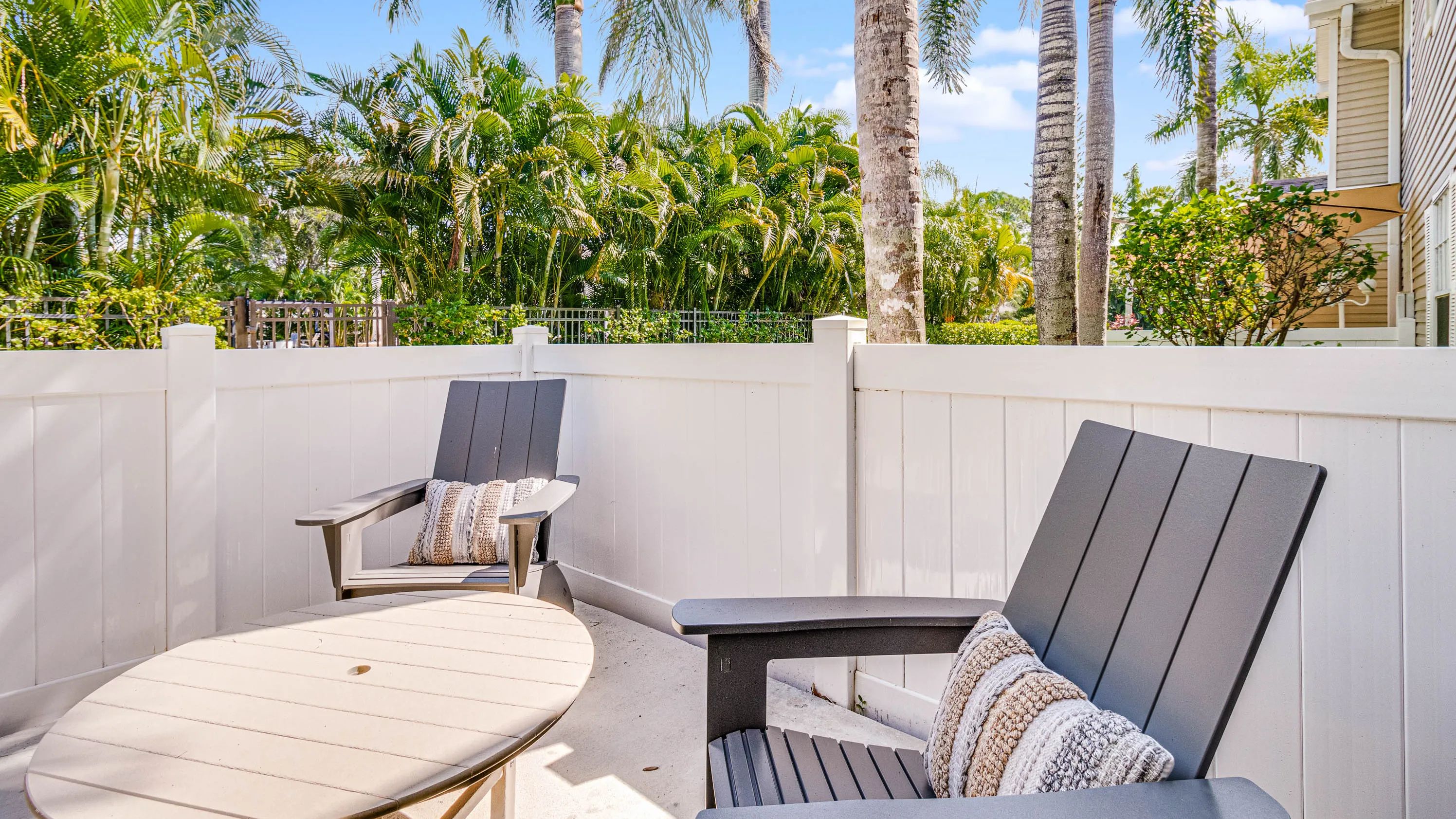 Experience fresh air in your own private retreat steps from your front door.