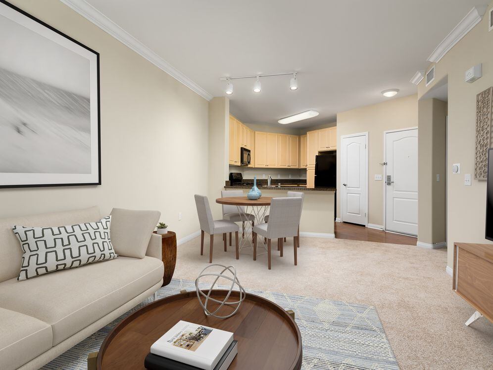 Classic Package I kitchen, living, and dining areas