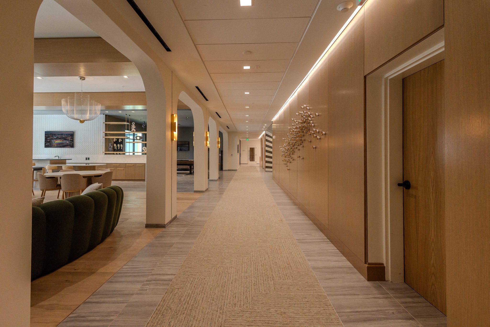 club room hallway