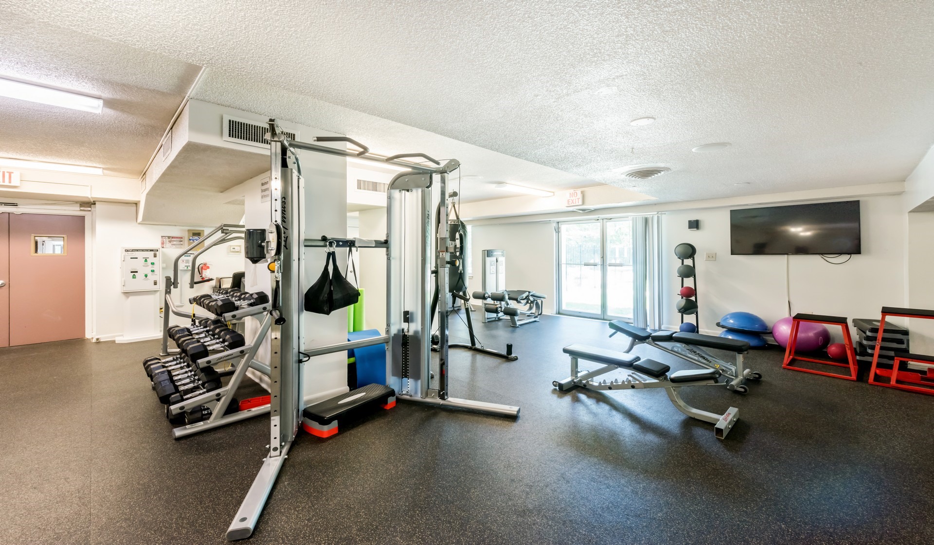 Plenty of free weights and other equipment to suit your fitness needs