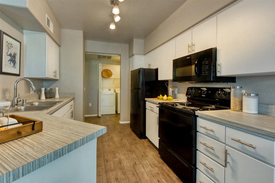 Upgraded Kitchen with Black Appliances