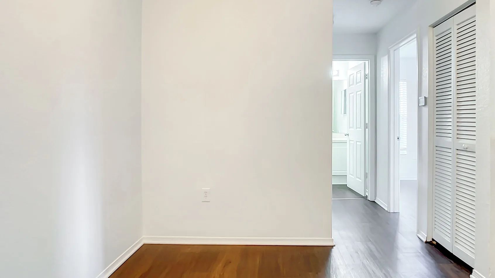 Enjoy modern touches like wood-style flooring in your apartment home!
