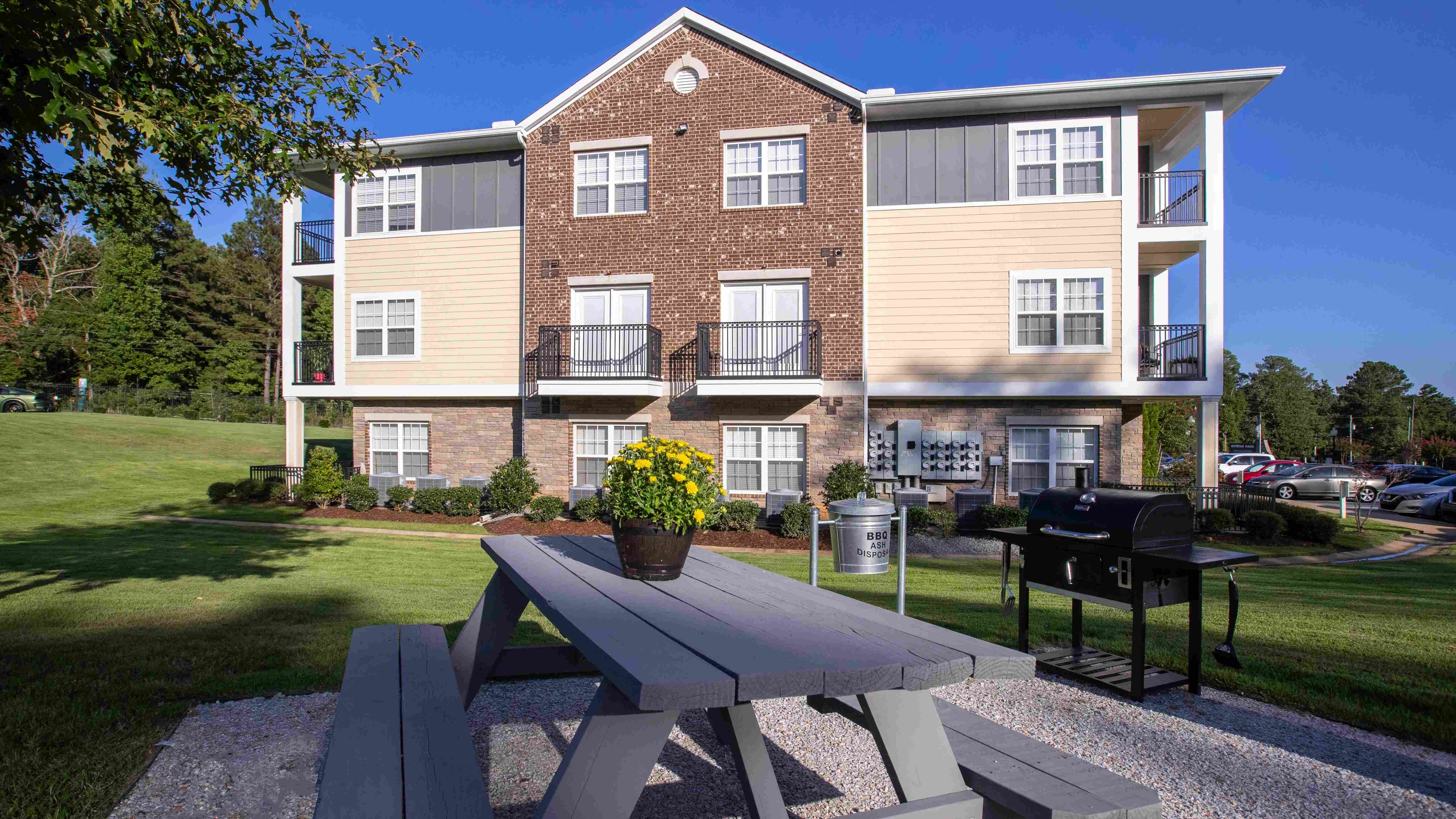 Revel in a cookout at our designated picnic area, complete with a charcoal grill steps from your apartment home—an immersive blend of community enjoyment and outdoor dining bliss. 