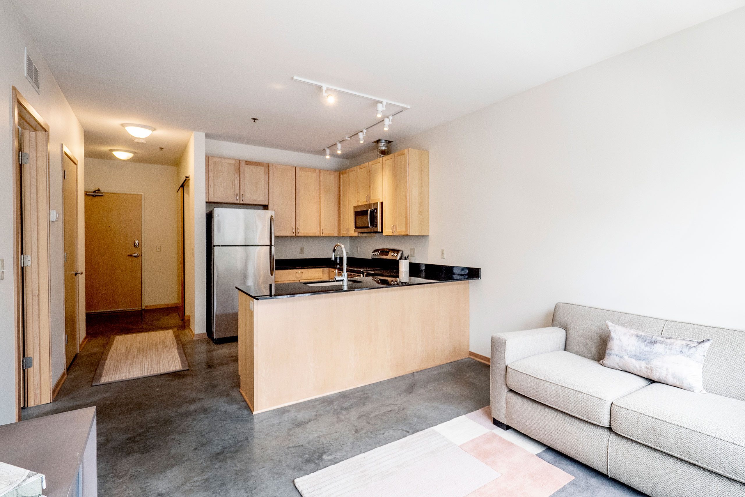 7West Apartment Homes Living Room