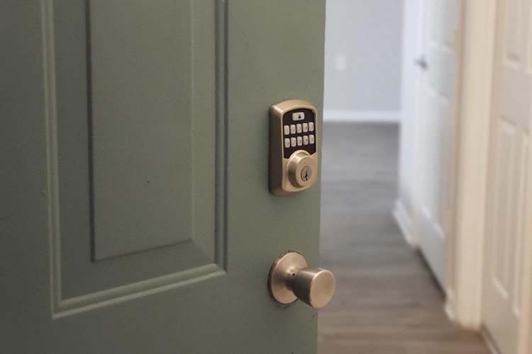 Access your apartment with ease, no key necessary with our Bluetooth smart locks. (In select units)