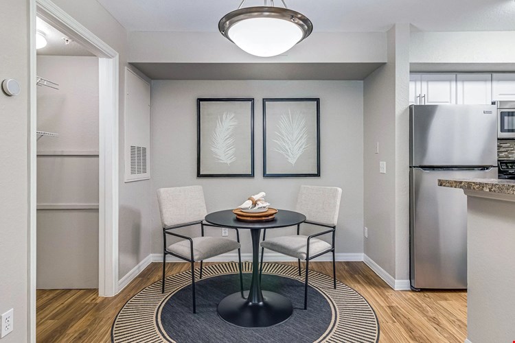 Separate dining areas feature adjacent pantries.