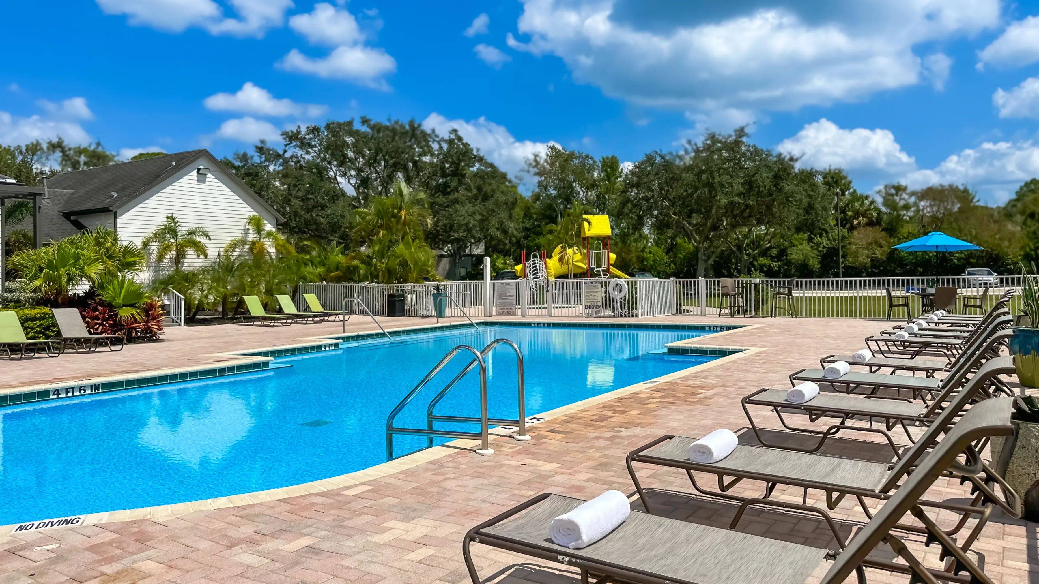 Our resort-style pool makes everyday feel like a vacation right at home.