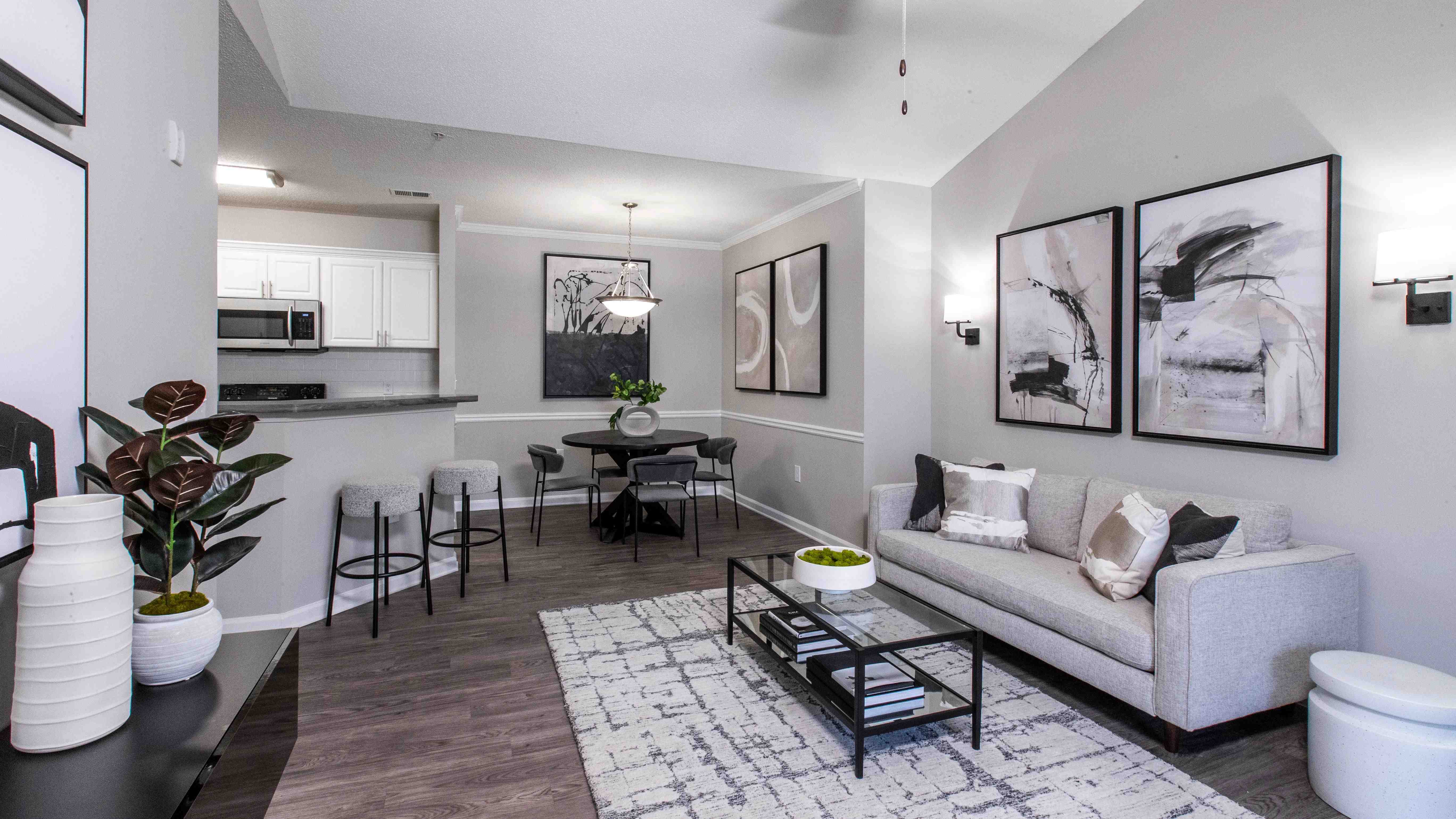 Embrace the space in our expansive living rooms!