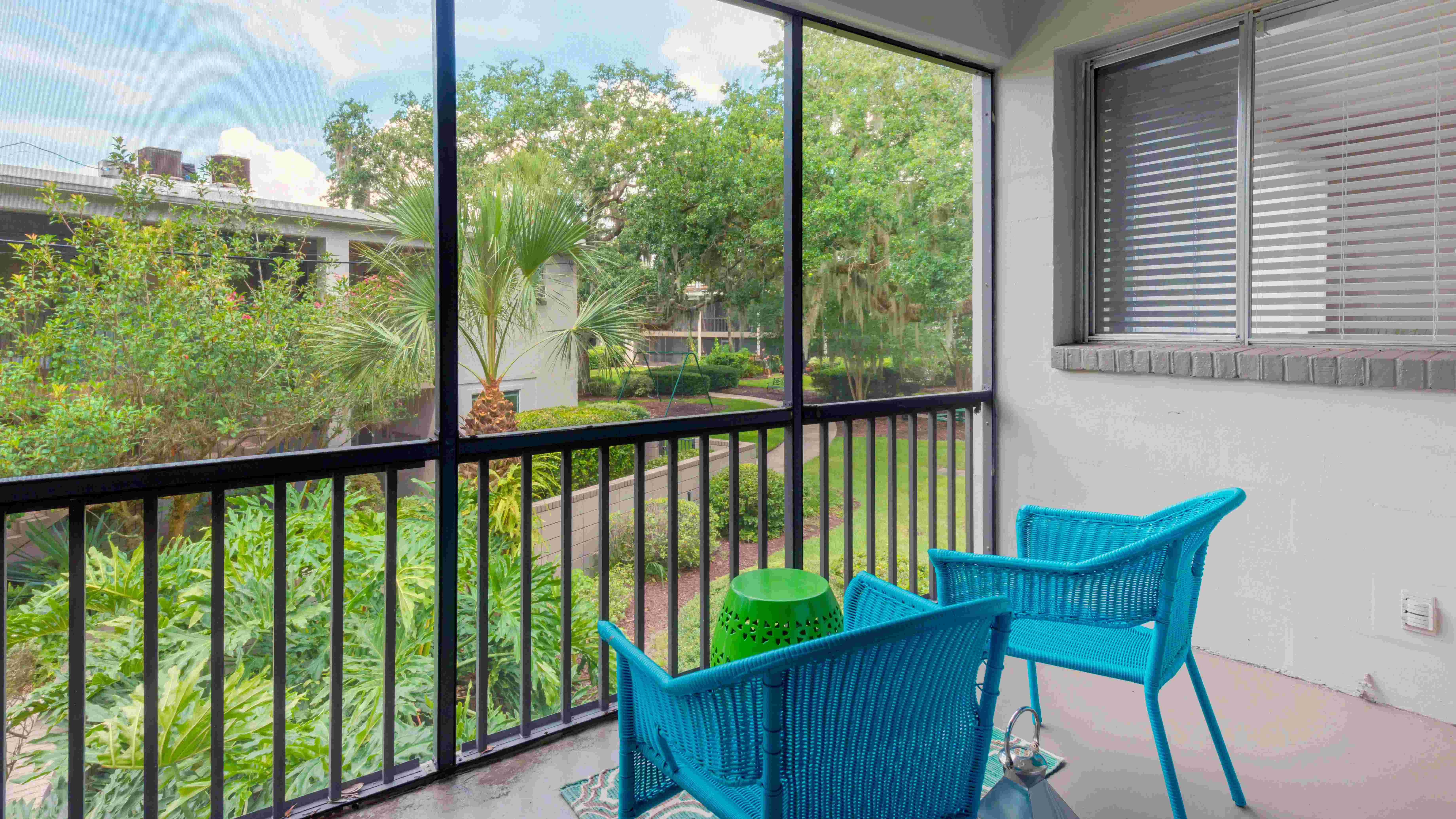 Discover serenity in your private, screened-in lanai—an idyllic extension of your living space, perfect for savoring the outdoors.