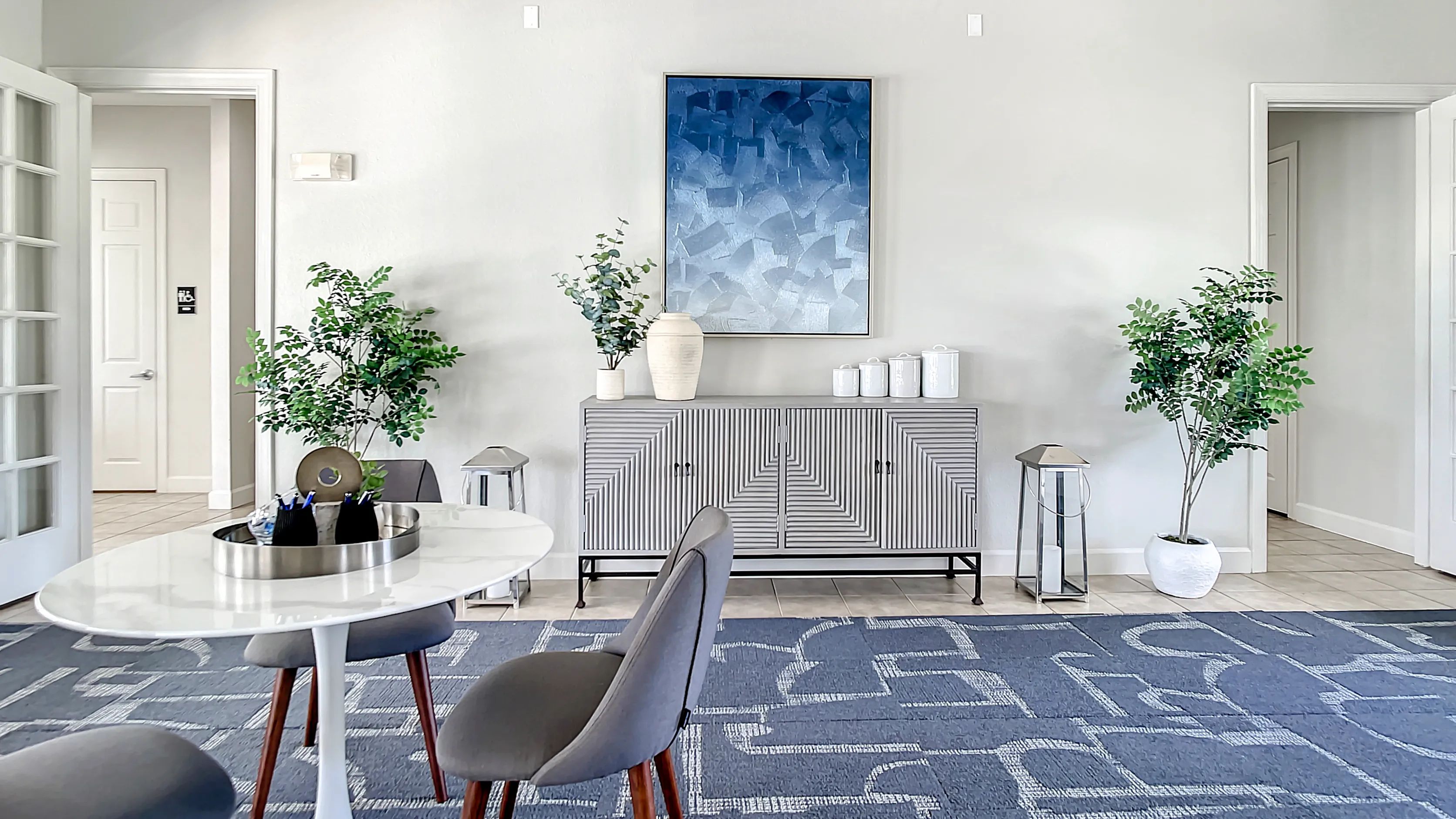 Step into our leasing office, where a warm welcome awaits you. Our vibrant and modern space is designed with your comfort and convenience in mind, making your apartment search a breeze.