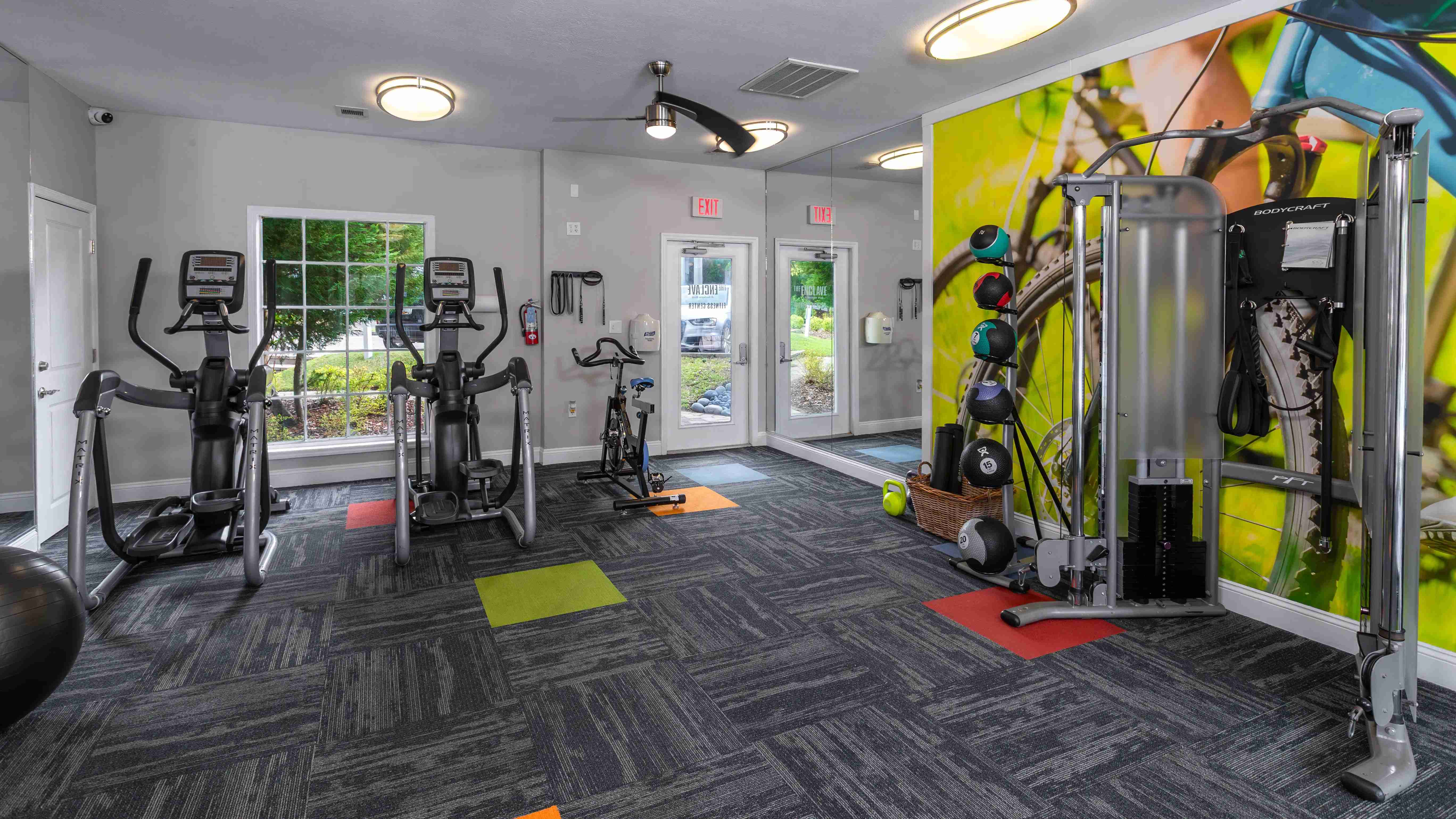 Skip the gym commute and enjoy 24/7 access to premium equipment in a bright, modern space right inside the community.