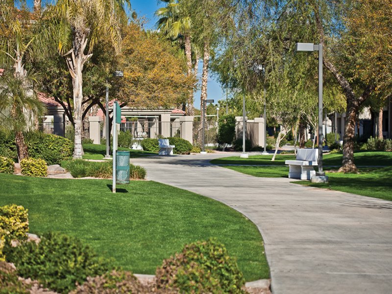 Walking paths and pet stations for your convenience