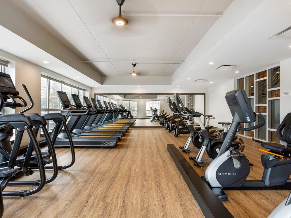 Fitness center with cardio equipment