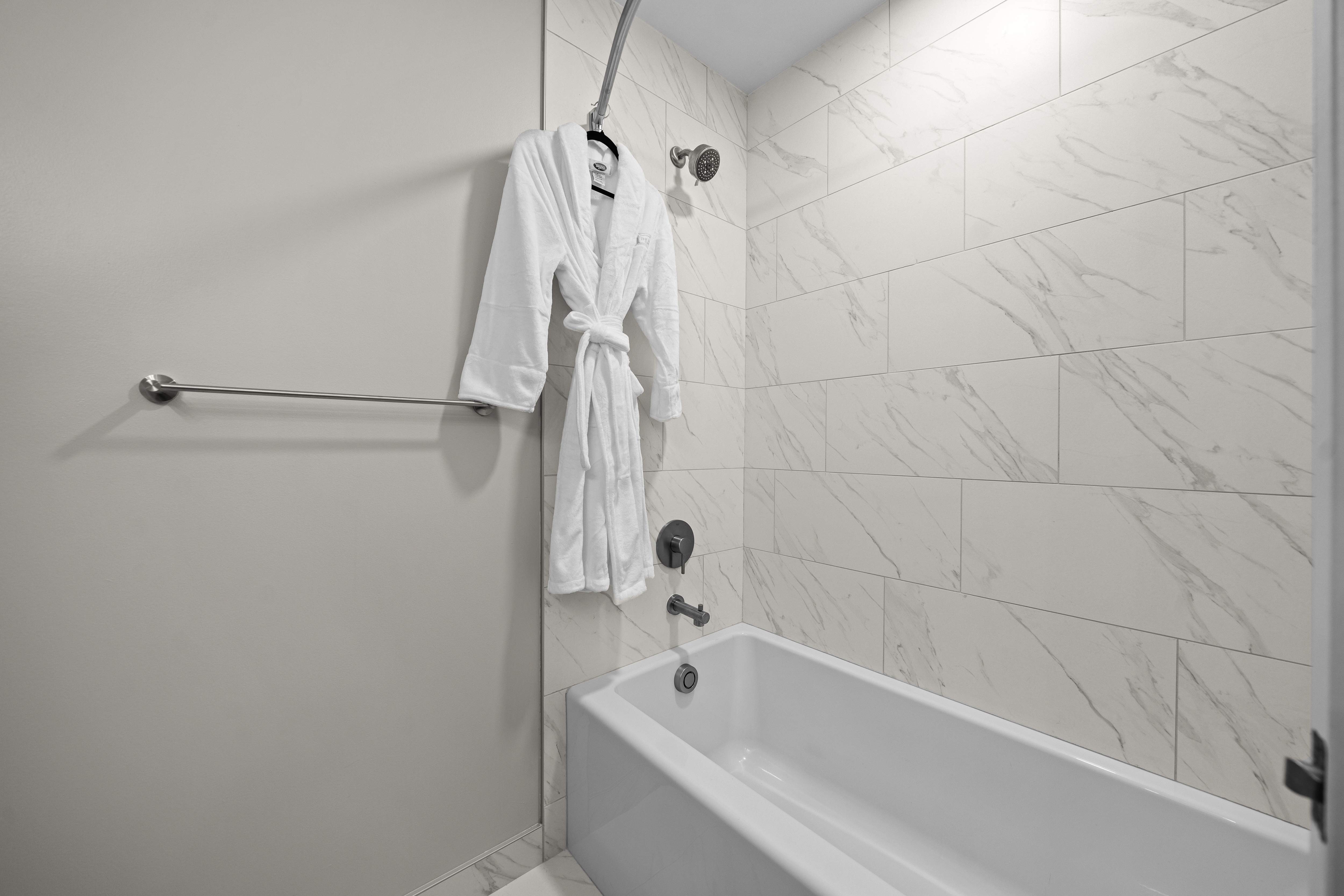 Upgraded bathroom at The Reserve at Prentiss Pointe Apartments
