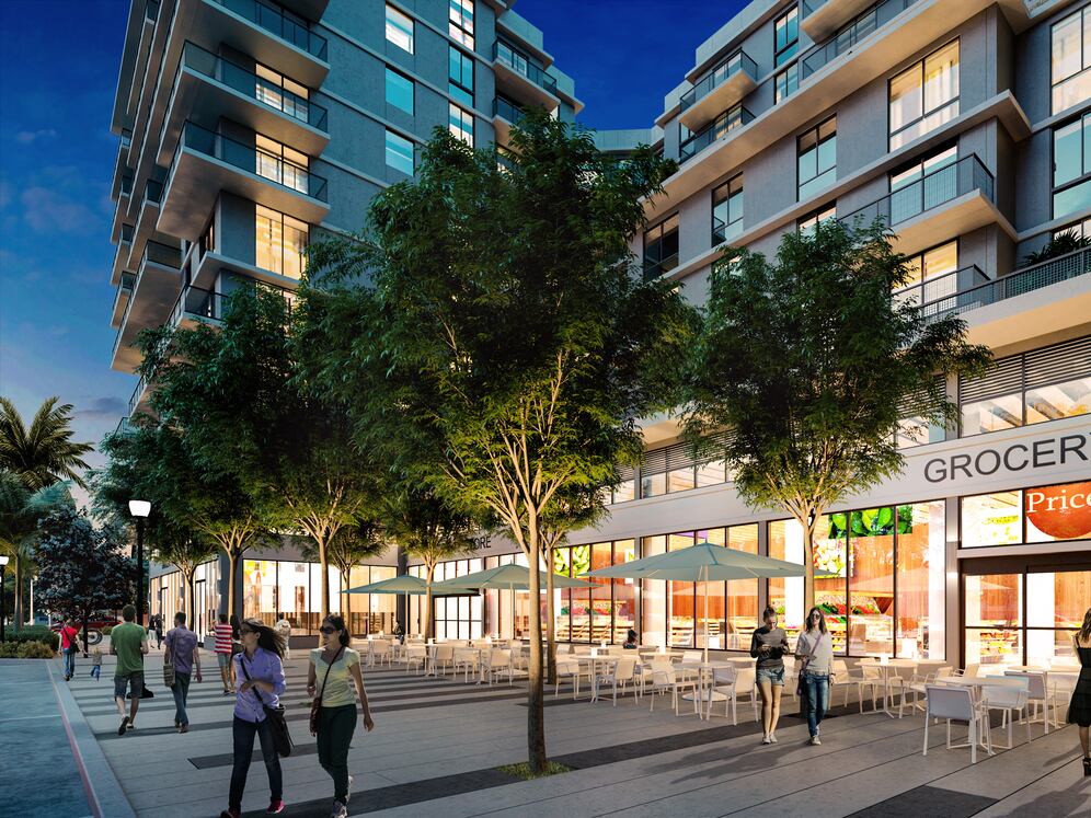  Avalon South Miami with on-site retail featuring The Fresh Market opening in January 2026 (rendering)