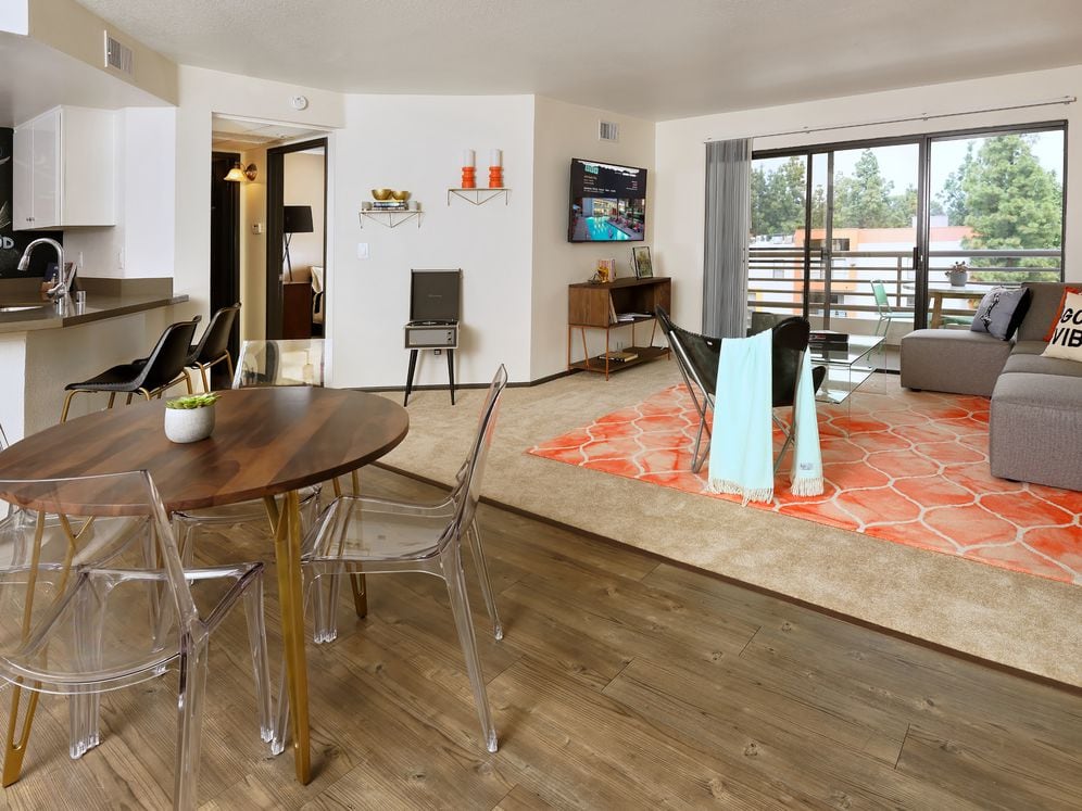 Standard Apartment Living and Dining Area