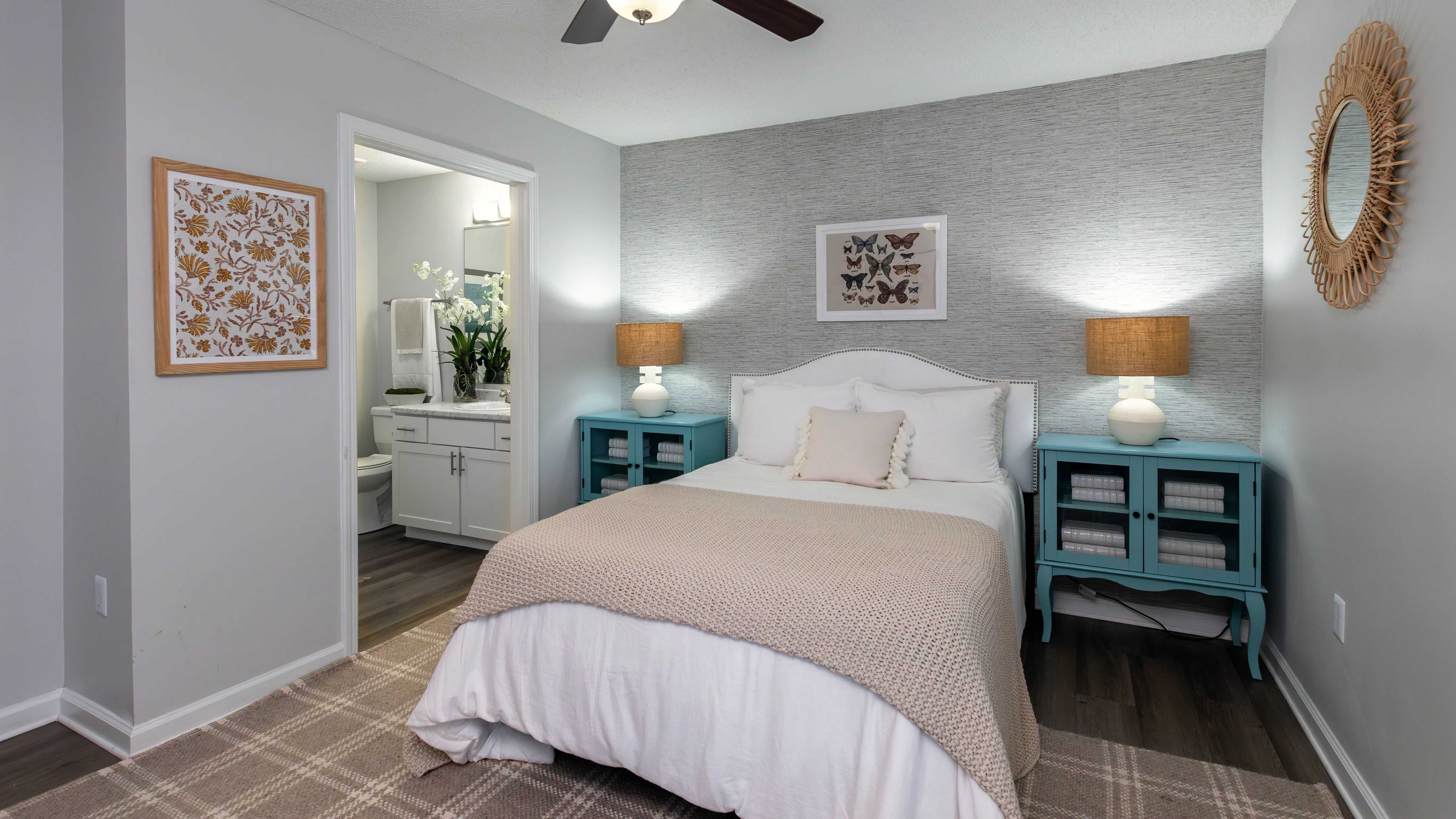 Step into the serenity in our primary bedroom with private access to an en suite bathroom.