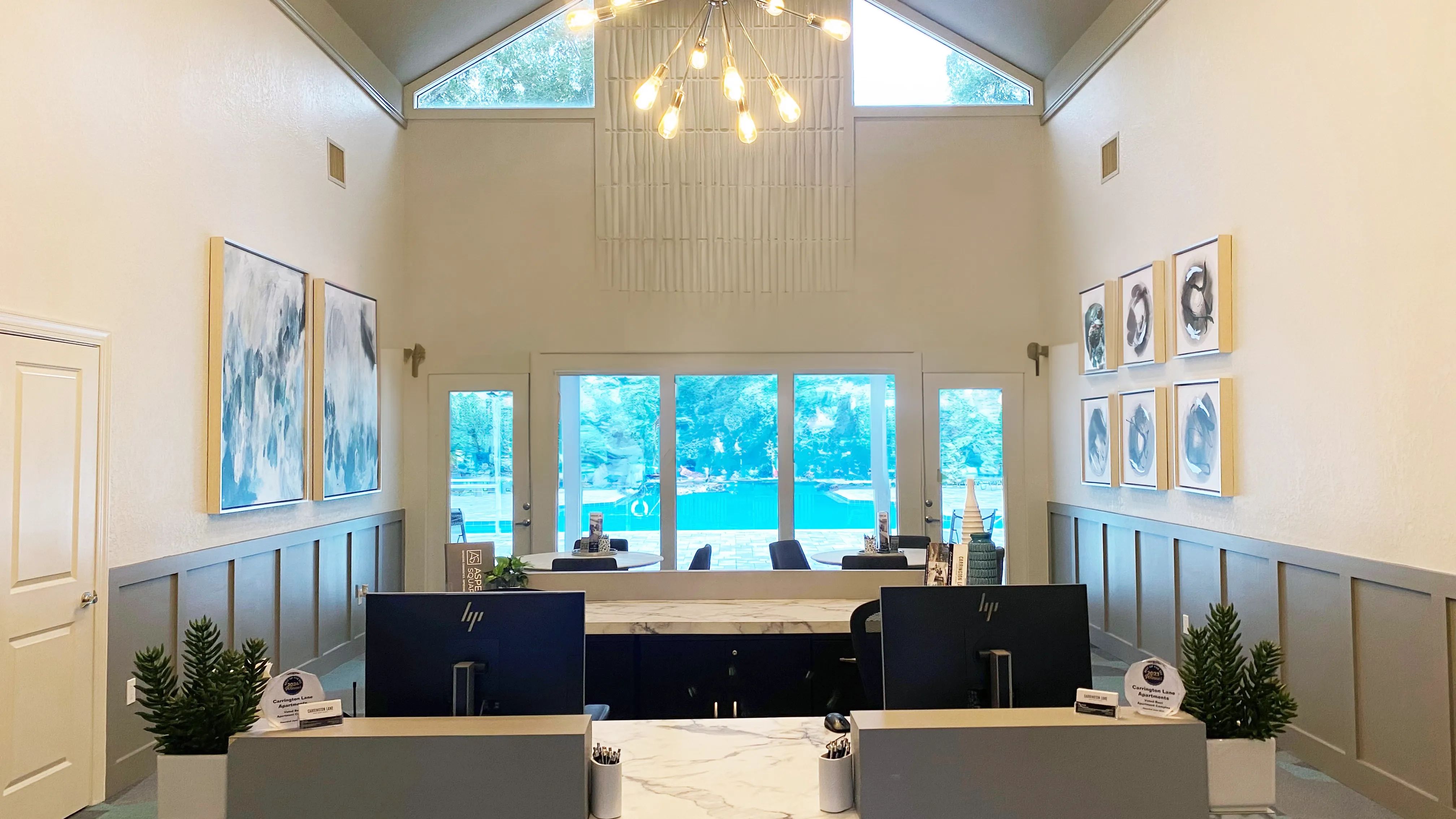 Step inside our newly remodeled leasing office where our superb leasing team is waiting to welcome you home!